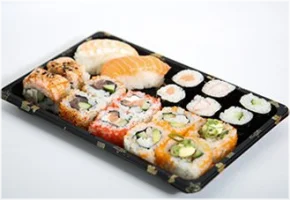 10 inside out roll, 6 makimix, 2 nigirimix