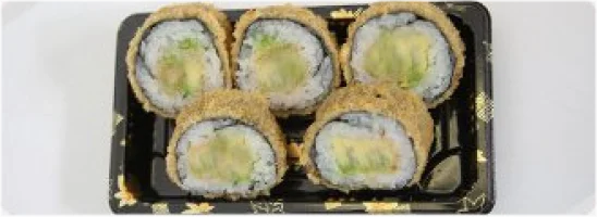 Japanse omlet, komkommer, avocado en teriyaki mayonaise